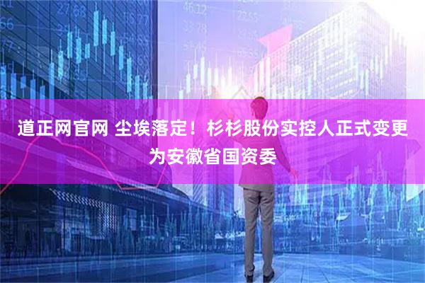 道正网官网 尘埃落定！杉杉股份实控人正式变更为安徽省国资委